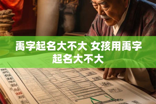 禹字起名大不大 女孩用禹字起名大不大