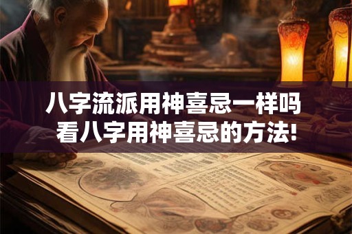 八字流派用神喜忌一样吗 看八字用神喜忌的方法!