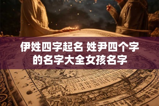 伊姓四字起名 姓尹四个字的名字大全女孩名字