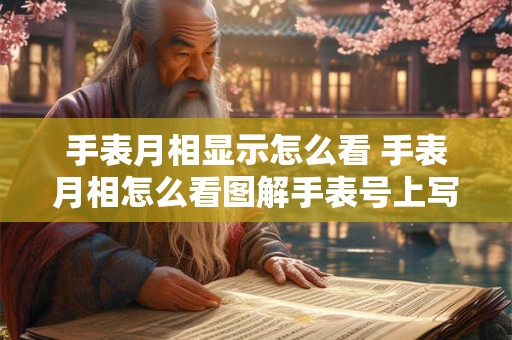 手表月相显示怎么看 手表月相怎么看图解手表号上写着00265是多少顿水