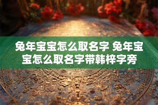 兔年宝宝怎么取名字 兔年宝宝怎么取名字带韩梓字旁