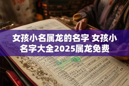 女孩小名属龙的名字 女孩小名字大全2025属龙免费