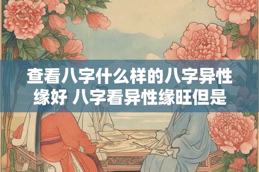 查看八字什么样的八字异性缘好 八字看异性缘旺但是根本没有