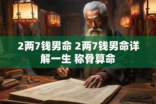 2两7钱男命 2两7钱男命详解一生 称骨算命