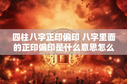 四柱八字正印偏印 八字里面的正印偏印是什么意思怎么理解