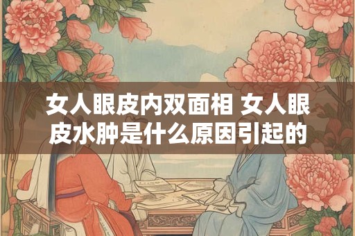 女人眼皮内双面相 女人眼皮水肿是什么原因引起的