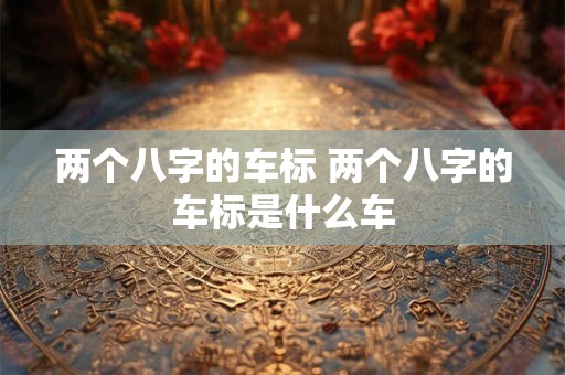 两个八字的车标 两个八字的车标是什么车