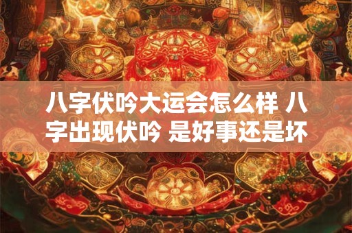 八字伏吟大运会怎么样 八字出现伏吟 是好事还是坏事