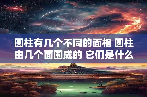 圆柱有几个不同的面相 圆柱由几个面围成的 它们是什么图形 有什么特点