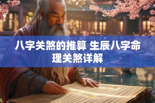 八字关煞的推算 生辰八字命理关煞详解
