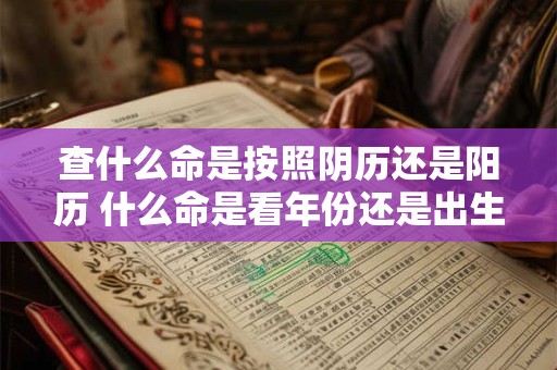 查什么命是按照阴历还是阳历 什么命是看年份还是出生日