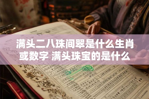 满头二八珠间翠是什么生肖或数字 满头珠宝的是什么生肖