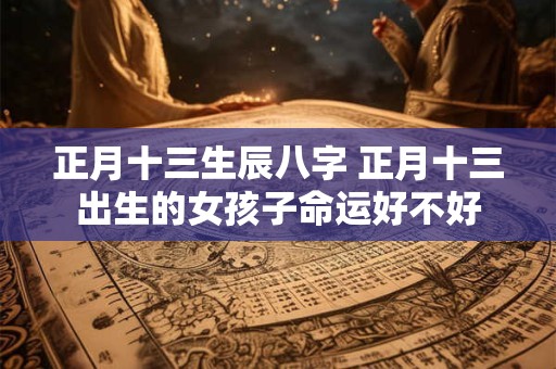 正月十三生辰八字 正月十三出生的女孩子命运好不好