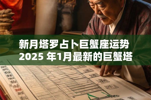 新月塔罗占卜巨蟹座运势 2025 年1月最新的巨蟹塔罗
