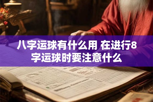 八字运球有什么用 在进行8字运球时要注意什么