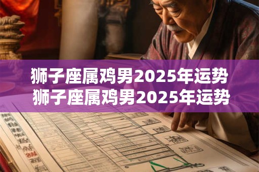 狮子座属鸡男2025年运势 狮子座属鸡男2025年运势及运程