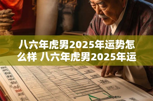 八六年虎男2025年运势怎么样 八六年虎男2025年运势怎么样呀