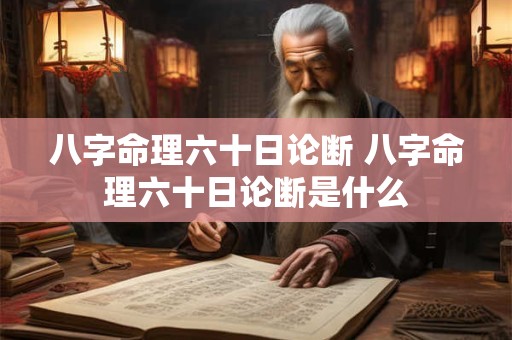 八字命理六十日论断 八字命理六十日论断是什么
