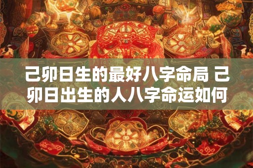 己卯日生的最好八字命局 己卯日出生的人八字命运如何
