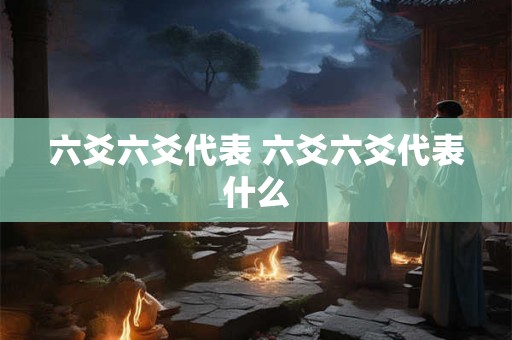 六爻六爻代表 六爻六爻代表什么