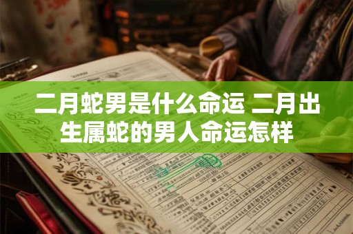 二月蛇男是什么命运 二月出生属蛇的男人命运怎样