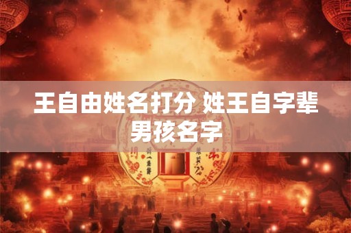 王自由姓名打分 姓王自字辈男孩名字
