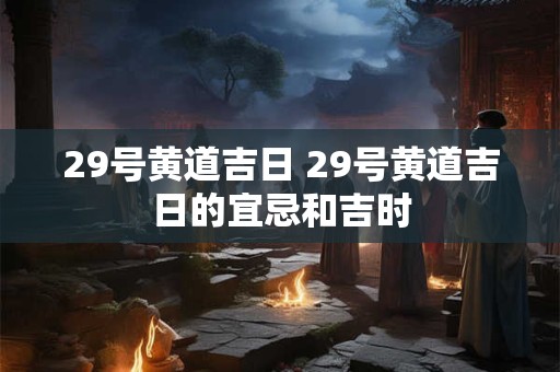 详细阅读:29号黄道吉日 29号黄道吉日的宜忌和吉时 29号黄道吉日 29号黄道吉日的宜忌和吉时