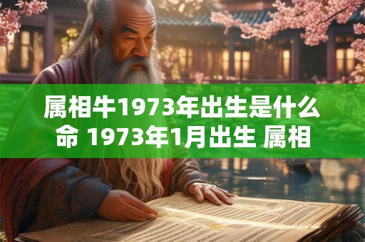 属相牛1973年出生是什么命 1973年1月出生 属相