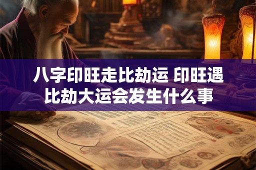 八字印旺走比劫运 印旺遇比劫大运会发生什么事