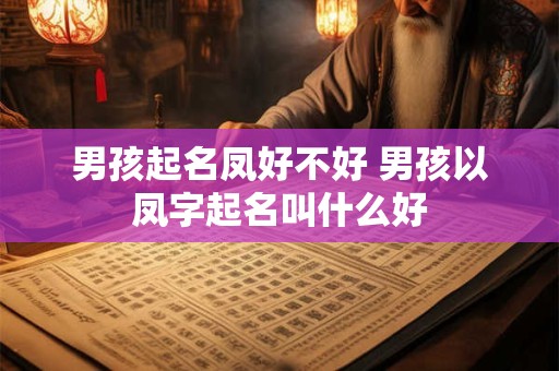 男孩起名凤好不好 男孩以凤字起名叫什么好