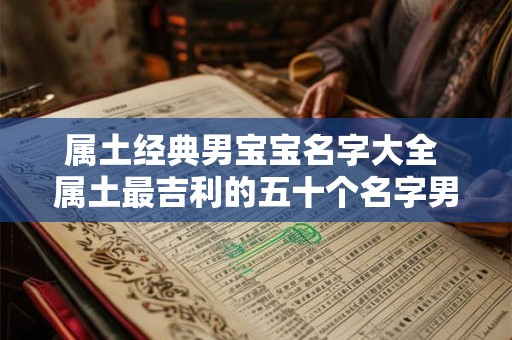 属土经典男宝宝名字大全 属土最吉利的五十个名字男孩