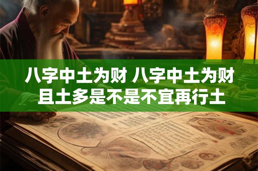 八字中土为财 八字中土为财 且土多是不是不宜再行土运