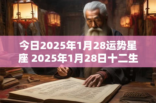 今日2025年1月28运势星座 2025年1月28日十二生肖财运如何