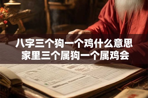 八字三个狗一个鸡什么意思 家里三个属狗一个属鸡会相冲吗