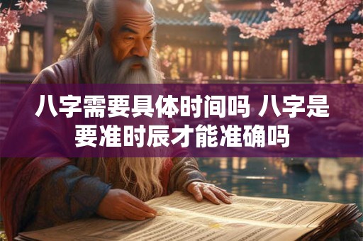 八字需要具体时间吗 八字是要准时辰才能准确吗