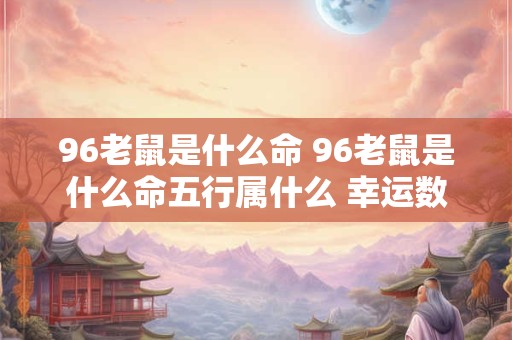 96老鼠是什么命 96老鼠是什么命五行属什么 幸运数字