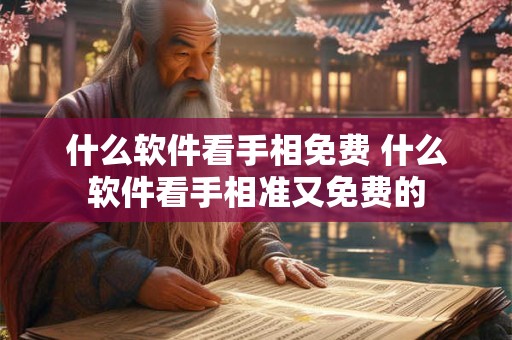 什么软件看手相免费 什么软件看手相准又免费的