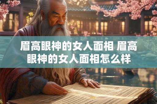 眉高眼神的女人面相 眉高眼神的女人面相怎么样