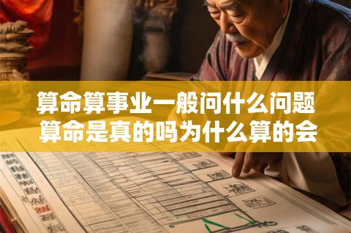 算命算事业一般问什么问题 算命是真的吗为什么算的会很准