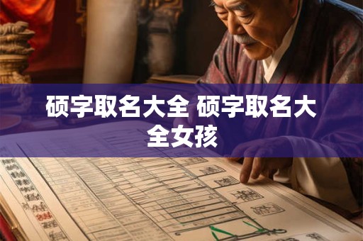 硕字取名大全 硕字取名大全女孩
