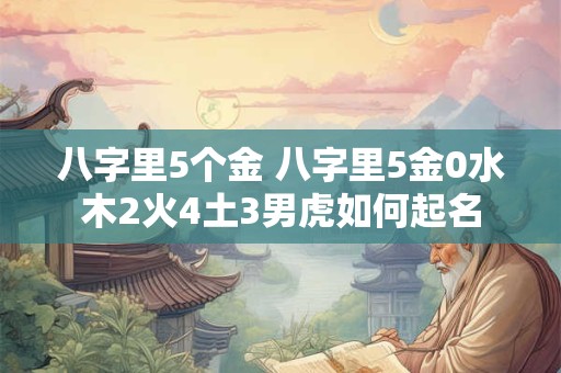 八字里5个金 八字里5金0水木2火4土3男虎如何起名