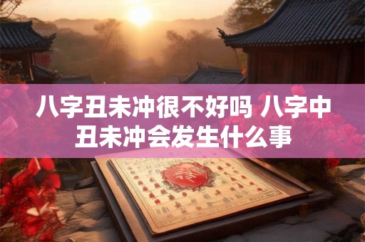 八字丑未冲很不好吗 八字中丑未冲会发生什么事