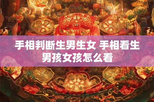 手相判断生男生女 手相看生男孩女孩怎么看