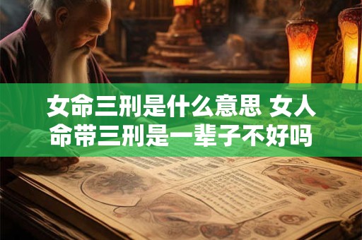女命三刑是什么意思 女人命带三刑是一辈子不好吗