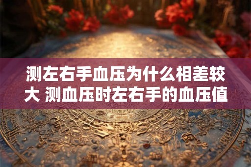 测左右手血压为什么相差较大 测血压时左右手的血压值是否一样