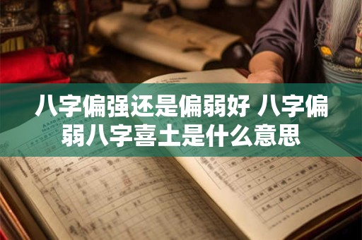 八字偏强还是偏弱好 八字偏弱八字喜土是什么意思