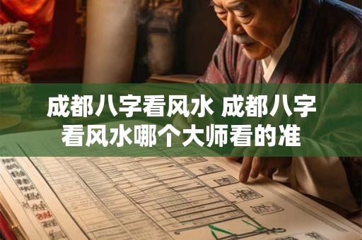 成都八字看风水 成都八字看风水哪个大师看的准