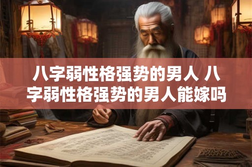八字弱性格强势的男人 八字弱性格强势的男人能嫁吗