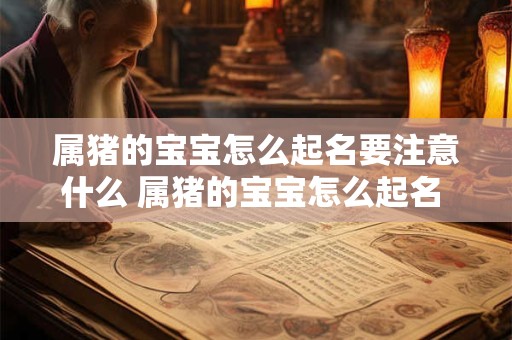 属猪的宝宝怎么起名要注意什么 属猪的宝宝怎么起名 要注意什么