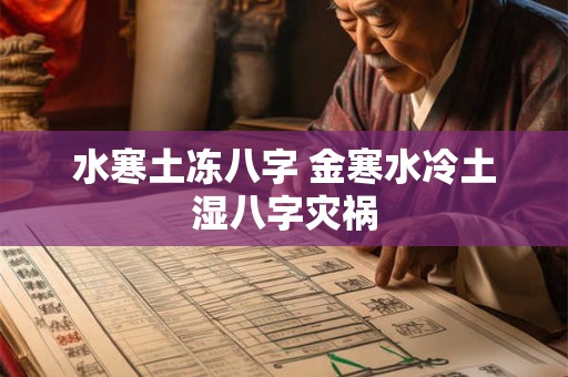 水寒土冻八字 金寒水冷土湿八字灾祸